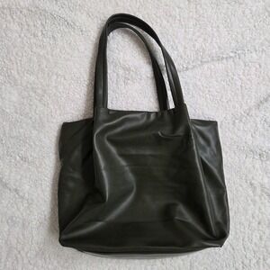Neiman Marcus Olive Green Tote Bag Shoulder Bag Shopper‎ Carryall
